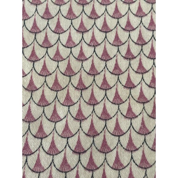 Vintage Fabric Wamsutta Burnt Orange White Lines Anna Rubens Pink Cream Fish Sca - Picture 3 of 13